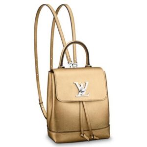 Replica Louis Vuitton Gold Lockme Mini Backpack M54575