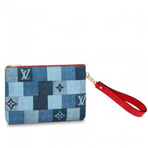 Replica Louis Vuitton City Pouch Monogram Denim M68761