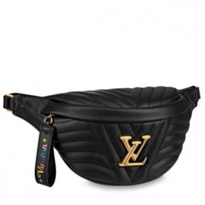 Replica Louis Vuitton Black New Wave Bum Bag M53750