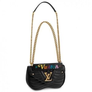 Replica Louis Vuitton Black New Wave Chain Bag PM M51683