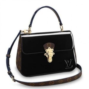 Replica Louis Vuitton Noir Cherrywood Bag Patent Leather M53353