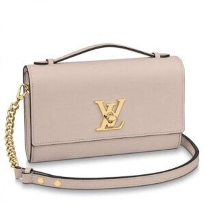 Replica Louis Vuitton Greige Lockme Clutch M56087