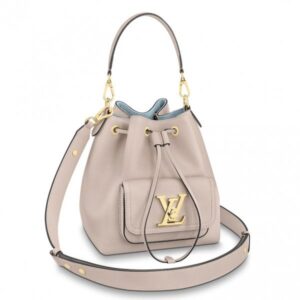 Replica Louis Vuitton Grey Lockme Bucket Bag M57688