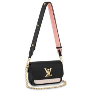 Replica Louis Vuitton Black Lockme Tender Bag M58557