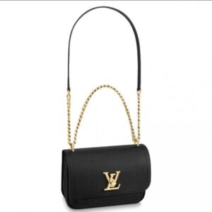 Replica Louis Vuitton Lockme Chain PM Bag In Green Leather M57073