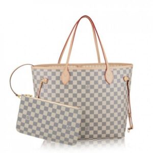 Replica Louis Vuitton Neverfull MM Bag Damier Azur N41361