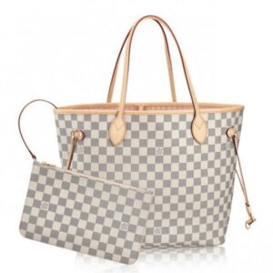 Replica Louis Vuitton Neverfull MM Bag Damier Azur N41605