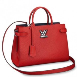 Replica Louis Vuitton Red Twist Tote Epi Leather M54811