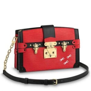 Replica Louis Vuitton Rouge Trunk Clutch Epi Leather M51697