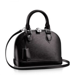 Replica Louis Vuitton Alma BB Bag In Black Epi Leather M40862