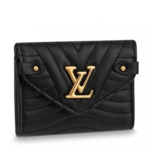 Replica Louis Vuitton Black New Wave Compact Wallet M63427