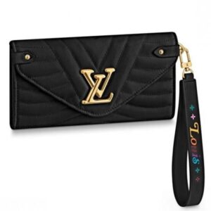 Replica Louis Vuitton Black New Wave Long Wallet M63298