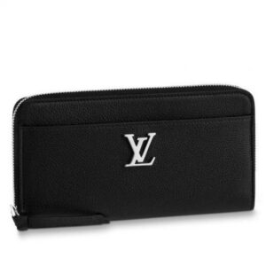 Replica Louis Vuitton Black Zippy LockMe Wallet M62622